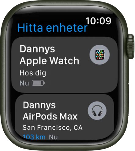hitta iphone med apple watch